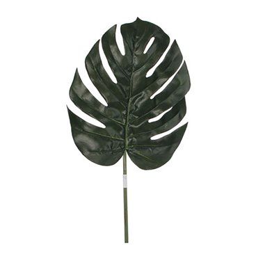 Hoja de monstera color verde 88cm