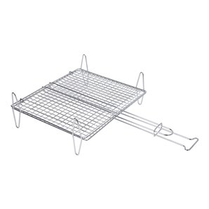 Parrilla pescado 40 x 45cm zinc.