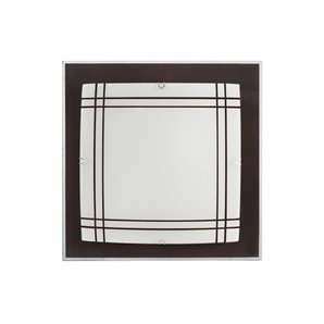 FAB 043083205 | Plafon Amet Wengue 2xe27 (32x32x6)