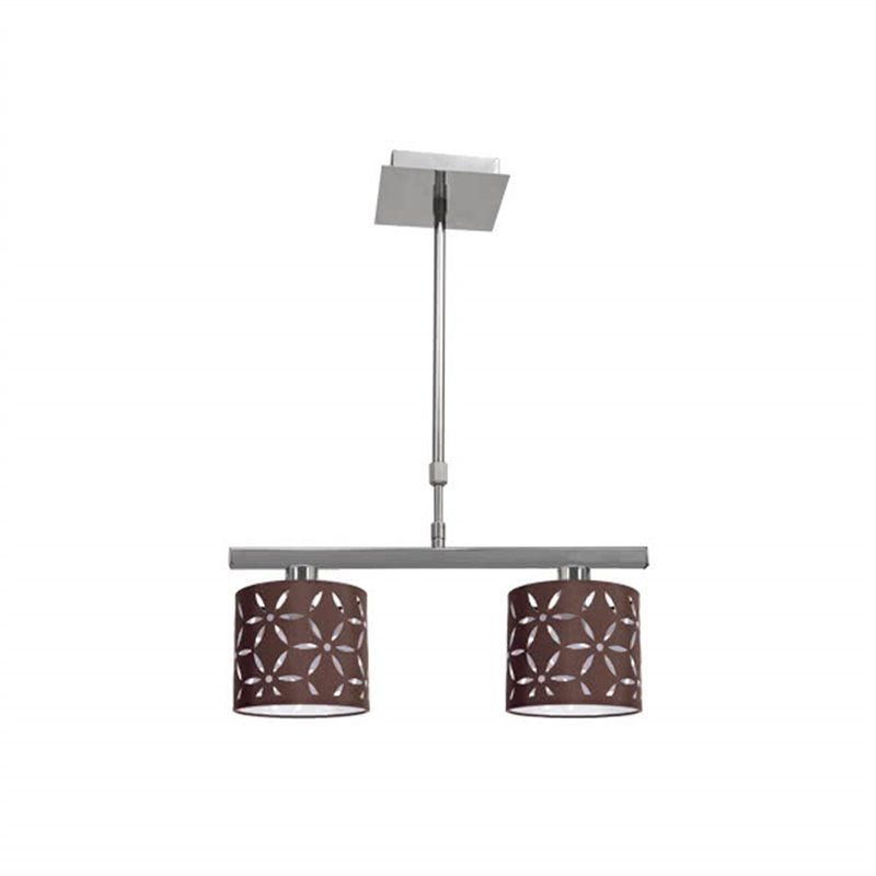 Candeeiro Ipanema Castanho 2xE14 (42cm)