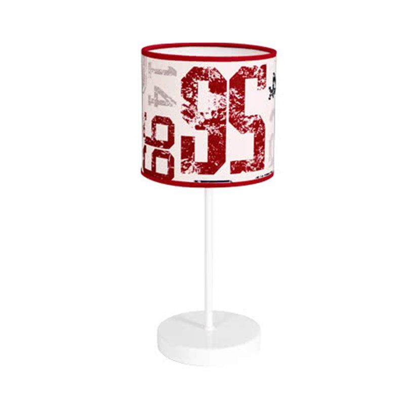 Candeeiro de mesa dorsal vermelho 1xE14 (Ø16x38cm)