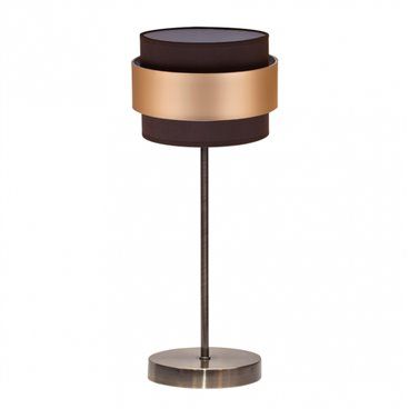 FAB 066471014 | Sobremesa Bremen Cuero/marron-oro 1xe14 39x16d