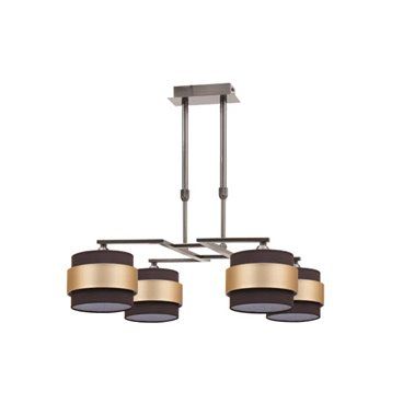 FAB 066484014 | Lampara 4dh Bremen Cuero/marron-oro 4xe14 Regx60d