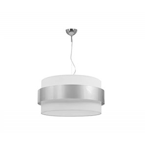 FAB 066495020 | Colgante Bremen Cromo/blanco-plata 2xe27 (regx50d)