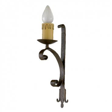 FAB 92.627/1 | Candeeiro de parede de roda rústica 1xe27 35x8x14
