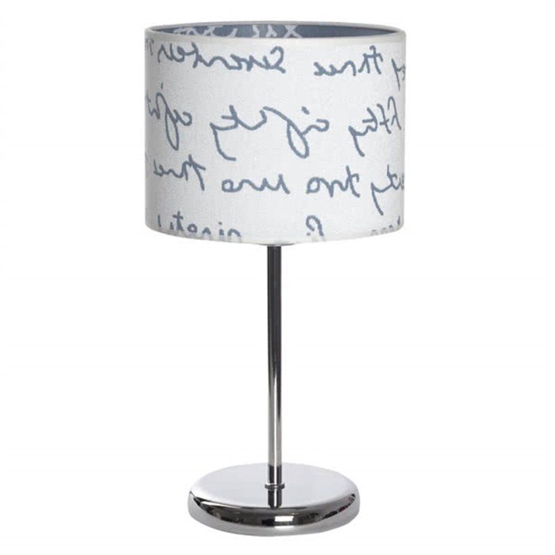 Candeeiro de mesa Letras Branco/Azul 1xE14 (Ø20x43cm)