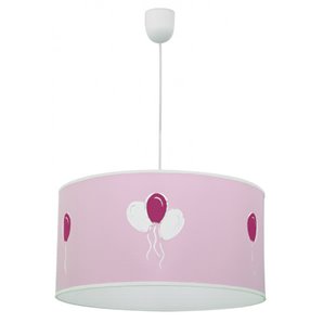 Candeeiro suspenso Globitos Rosa 1xE27 (Ø35cm)