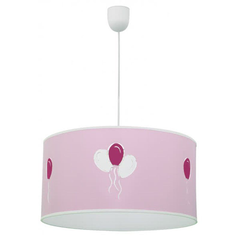 Candeeiro suspenso Globitos Rosa 1xE27 (Ø35cm)