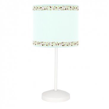 FAB 107371037 | Candeeiro de mesa com borda verde água 1xe14