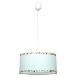 FAB 107393537 | Colgante Cenefa Verde Agua 1xe27 Regx35d