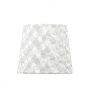FAB 110812001 | Pantalla Fatima E27 20dx10dx16htejido Blanco Nacar
