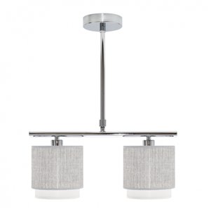 FAB 111052028 | Lampara Kenya 2xe14 Gris/blanca