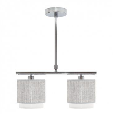 FAB 111052028 | Lampara Kenya 2xe14 Gris/blanca