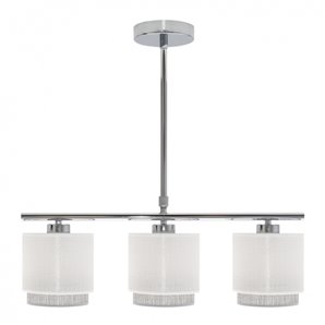 FAB 111053001 | Lampara Kenya 3xe14 Blanca/gris