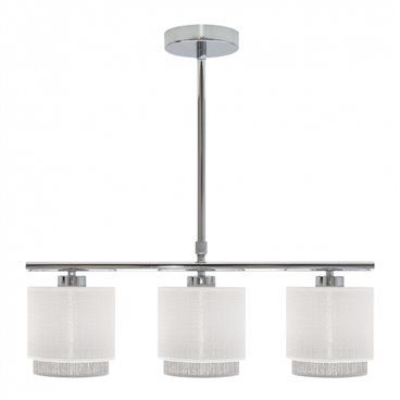 FAB 111053001 | Lampara Kenya 3xe14 Blanca/gris