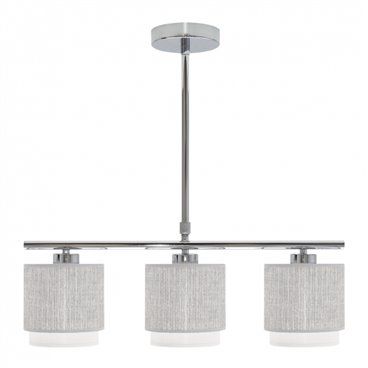 FAB 111053028 | Lampara Kenya 3xe14 Gris/blanca