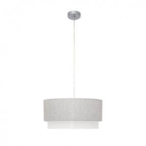 FAB 111094028 | Pingente Kenya 2xe27 Cinza/branco Reg.40d