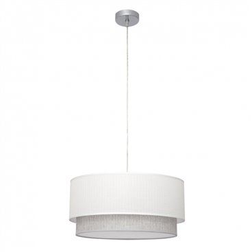 FAB 111095001 | Pingente Kenya 2xe27 Branco/cinza Reg.50d