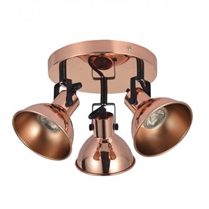 FAB 114483011 | Plafon Arábia 3xgu10 Cobre/lâmpadas...