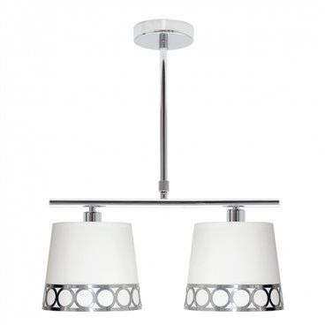 FAB 114852010 | Lampara Dalia 2xe14 Blanco/plata
