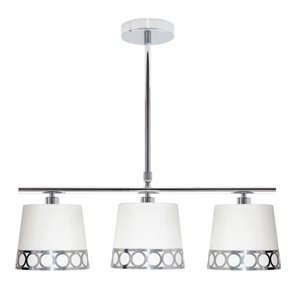 FAB 114853010 | Lampara Dalia 3xe14 Blanco/plata