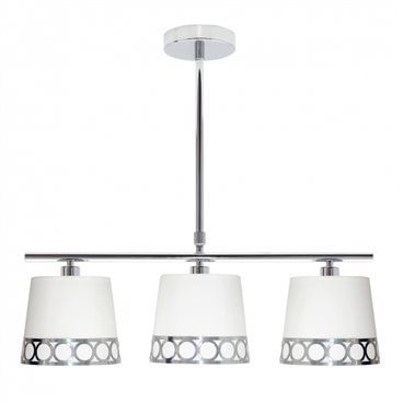 FAB 114853010 | Lampara Dalia 3xe14 Blanco/plata