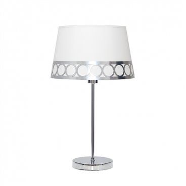 FAB 114871010 | Dalia Lâmpada de mesa 1xe14 Branco/prata