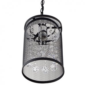 FAB 112650109 | Colgante Davy 1xe27 Negro/cromo Reg.x18d