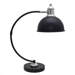 FAB 122671109 | Flexo Lujan 1xe27 Negro Brillo/cromo 45x50