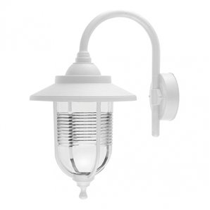 FAB 126061001 | Aplique Exterior Canela 1xe27 Blanco Ip44 Policarbonato 45,2x25,2x34,2 Cm