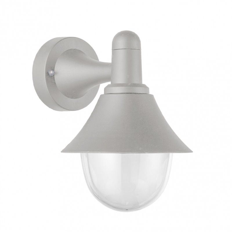 FAB 127161028 | Aplique Exterior Mentol 1xe27 Gris Ip44 Policarbonato   25x18,1x23,2 Cm