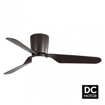 Ventilador de Teto DC 18W Kochi Marrom 3 Lâminas Marrom