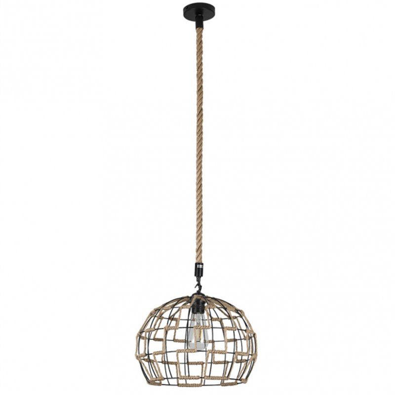 FAB 120893215 | Colgante Yute 1xe27 Cuerda Regx35x35 Cm