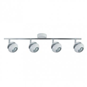 FAB 142094001 | Regleta Beethoven 4xgu10 Blanco/plata  14x69,5x8,5 Cm