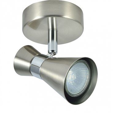 FAB 142381003 | Foco Maximo 1xgu10 Niquel/cromo 15x12x8,5 Cm