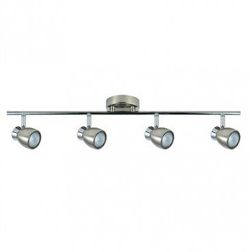 FAB 142494003 | Regleta Chacho 4xgu10 Niquel 14x69,5x10 Cm