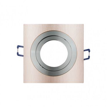 FAB 14348CU71 | Empotrable Orient.cenote 1xgu10 Cuadrado Champ/cro 2x9,2x9,2 Cm 8 De Corte. C/portalampara