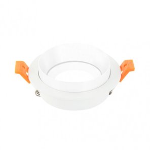 FAB 14358RE01 | Empotrable Orient.son Doong 1xgu10 Redondo Blanco 1,5x9,2x9,2 Cm 8 De Corte.c/portalampara