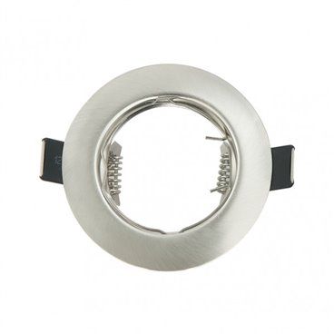 FAB 14428FR03 | Empotrable  Magura 1xgu10  Redondo Niquel 2,5x8x8 Cm Corte 7 Portalamparas Incluido