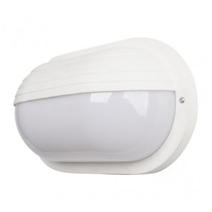 FAB 148262201 | Aplique Ext.oval Canopus Grande1xe27 Policar.blanco 10x26x15 Cm Ip44