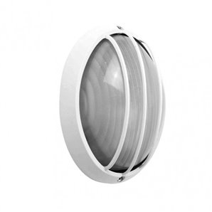 FAB 148461001 | Aplique Ext.oval Aluminio Aquila Peq.1xe27 Blanco 10,5x22x14 Cm Ip44