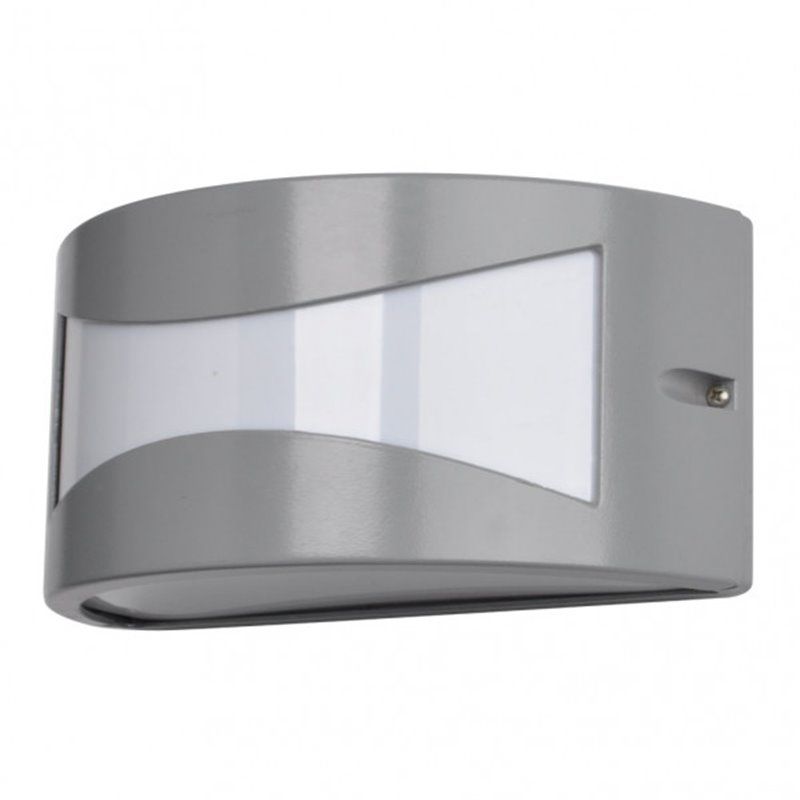 FAB 148861028 | Aplique Exterior Aluminio Hadar 1xe27 Gris Ip44 13x25x12 Cm