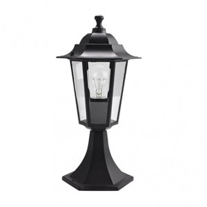 FAB 149171009 | Auriga 1xe27 Suporte De Parede Exterior De Alumínio Preto 38x19x19 Cm Ip44