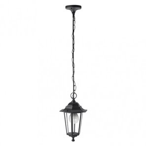 FAB 149191009 | Colgante Exterior Aluminio Auriga 1xe27 Negro Regx17x17 Cm  Ip44