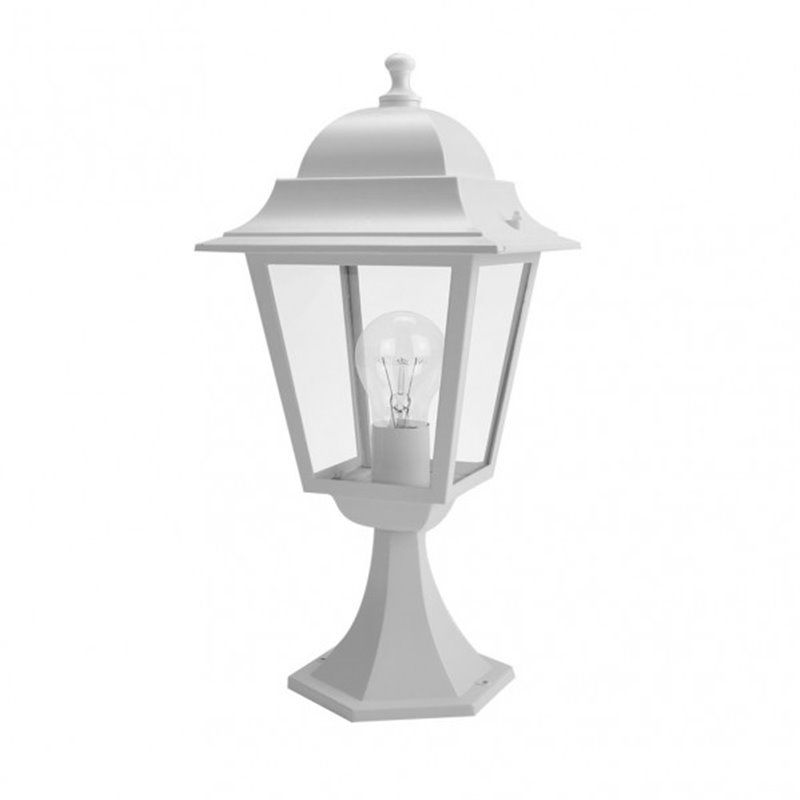 FAB 149271001 | Sobremuro Exterior Aluminio Spica1xe27 Blanco Ip44  46x21,5x21,5 Cm