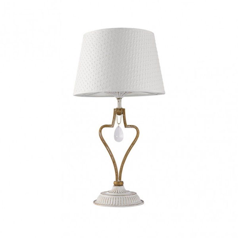 FAB 151571075 | Sobremesa Crasas 1xe14 Blanco/oro 49x27x27 Cm