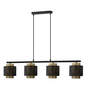 FAB 153354016 | Lampara Kyoto 4xe27 Negro/oro Regx106x16 Cm
