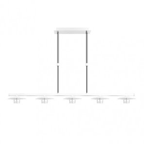 FAB 153655074 | Lampara Ciudad Del Cabo 5l 30w 4000k  Blanco/plata Regx104x15 Cm 2400 Lm