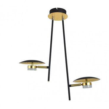 FAB 153692016 | Colgante Ciudad Del Cabo 2l 12w 4000k Negro/oro 52x49x15 Cm 1080 Lm Dirigible Y Orientable