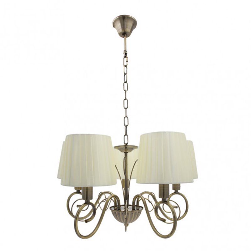 FAB 155155014 | Lâmpada Amsterdam 5xe14 Couro Regx45x45 Cm